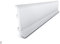 5 pezzi / 10 metri battiscopa – bianco – 2 metri – materiale duro/simile alla plastica – decorazione – Parete – pavimento – soffitto (DP10)
