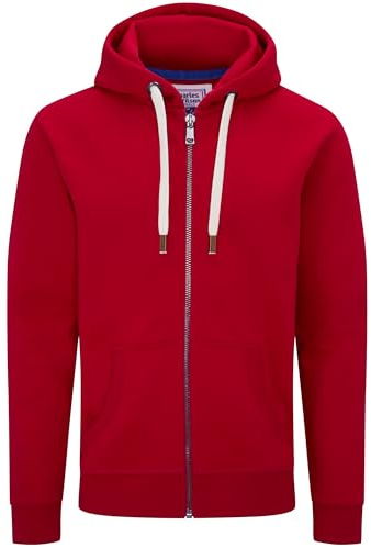 Charles Wilson Original-Kapuzenpullover mit Reißverschluss (XL, Red (1021))