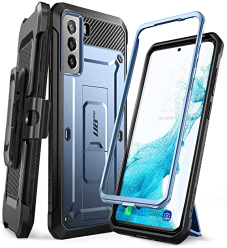 SUPCASE Unicorn Beetle Pro Rugged Dual Layer Case für Samsung Galaxy S22 5G (2022), Metallic Blau