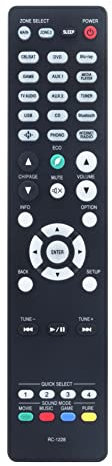 RC-1228 Remote Controller Replacement for Denon AV Receiver AVR-X1400H AVR-X1500H AVR-X1600H AVR-X2100W AVR-X2200W AVR-X2400H AVR-X2500H AVR-X2300W AVR-X2600H AVR-X3100W AVR-X3200W AVR-X3300W