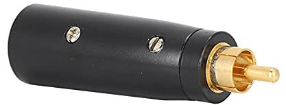 Cinch-auf-XLR-Adapter, Exquisite Verarbeitung Cinch-Kabel Weitbereichsbeständiges Stecken Zinklegierung Gute Kontaktleistung für verschiedene Gitarren-Audiokabel