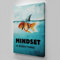 Nordic Style Motivation Poster Leinwanddruck Wand Mindset Is Everything Shark Fish Wall Art Bilder für Heimdekoration 50x75cm(20x30inch) ungerahmt