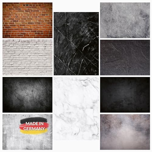 Lens-Aid 2-in-1 Foto Hintergrund BZW. Untergrund für Tisch und Rückwand: Flatlay Tabletop Background Design für Fotostudio