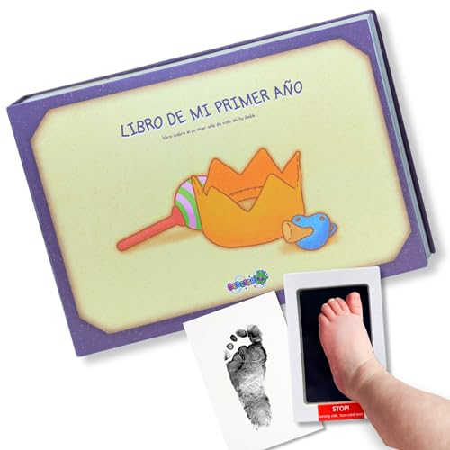 Bebesar® Álbum de Recuerdos del Primer Año del Bebé Recién Nacido + Caja Regalo - Libro Original para Embarazadas.