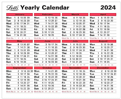 Letts Jahreskalender 2024