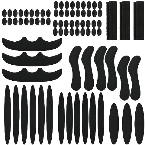 SJUNJIE 3 Set Fahrradhelm Polster Ersatz,Universal Fahrradhelm Pads | Ersatz Fahrrad Helm Polster,Helm Polster-Schaumstoff-Kit,Fahrrad Motorrad Universal Helmpolster (Schwarz)
