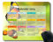 YENDOSTEEN 2024 Kalender Mauspad,Spiel Naht Mousepad, Spots Hintergrundlichtkreise 2024 Kalender Horizontale Version Natur Gaming Mauspad