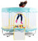 FOXSPORT Trampoline d'intérieur avec Filet, Coussin rebondissant, Protection des Bords, pour Enfants à partir de 2 Ans – Trampoline de Jardin pour Enfants (Blue)