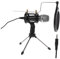 Toyvian Micrófono De Condensador para Estudio con Soporte Triple y Amplificador