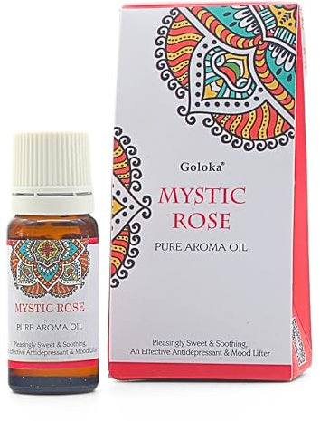 Goloka Duftöl - Naturdüfte für Aromatherapie, Raumduft, Diffusor, Duftlampe (Mystische Rose)