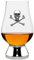 English Pewter Company Glencairn Whisky Glass 200ml with Pewter Skull & Cross Bones and Base [WGP025]