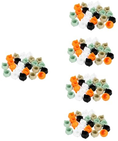 VICASKY 120 Stück Halloween Mini Kessel Mini Halloween Kessel Miniatur Kessel Kunststoff Kessel Mini Kunststoff Kessel Deko Mini Deko Miniatur