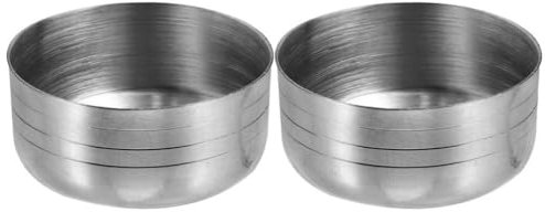 Luxshiny Cocktail Shaker Lids, 2pcs 350ML Shaker Bottle Replacement Lid Cap Top Cocktail Shaker Cover Stainless Steel Shaker Lids Caps Bubble Milk Tea Shaker Cup Cover