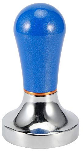 Kaffee Tamper, 58mm Espresso Stampfer Aluminiumlegierung Kaffeestempel Kaffeemehl Hammer Werkzeug für Kaffeemaschinen Zubehör (Dunkelblau)