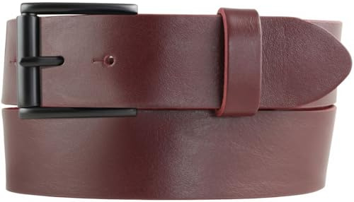BELTINGER Jeans-Gürtel mit Rollenschnalle aus Vollrindleder 4 cm | Hochwertiger Leder-Gürtel für Herren 40mm | Herren-Gürtel made in Italy