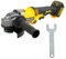 Smerigliatrice angolare senza fili compatibile con batteria DeWalt 20V Max, motore brushless da 4-1/2 pollici, 9.000 giri/min, con disco di taglio e chiave per lucidatura del legno di metallo, acciaio