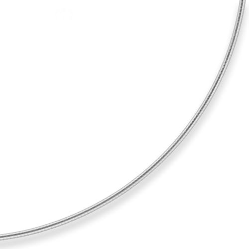 1,5mm Halsreif Omegakette Tondakette Kette Collier Omegareif aus 925 Silber 45cm