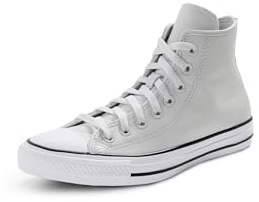 Converse Chuck Taylor All Star Leather Sneakers, Barely Grey, 8 Women/6 Men
