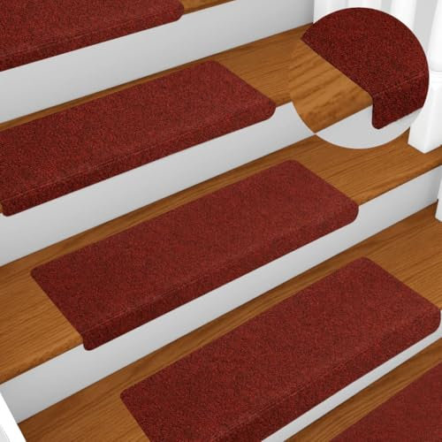 LLEZKBR Furniture Select Stufenmatten 10 Stück bordeaux rot 65x21x4 cm Nadelstanzer