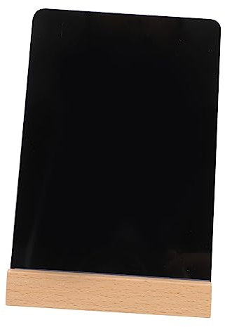 Operitacx Handgeschriebenes Preisschild Tafel Desktop-nachrichtenbrett Notizblock Planke Desktop-noteboard Whiteboard Desktop-memoboard Tischplatte Message-board-schild Black Buche