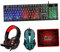 PHENOFICE Juego De Auriculares con Teclado Y Ratón 4 En 1 Teclado Ergonómico para Juegos Accesorio De Ordenador