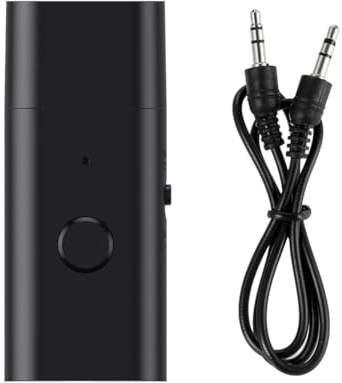 Quystetes Bluetooth 5.3 Transmitter Receiver, 3.5mm Aux Wireless USB Adapter, Built in Mic, Music Streaming, Handsfree Calls Accessories