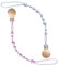 Hshenjhu 2 Pezzi Catenella Portaciuccio in Silicone, Catena Ciuccio Clip Senza Bpa,Monopezzo per Ciucci e Anelli da Denti in un Unico Pezzo,Morbide Catenelle per Ciuccio,per Bambini e Bambine