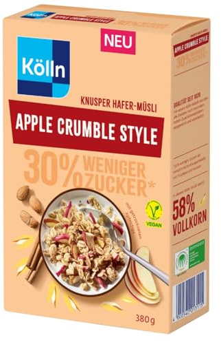 Kölln Müsli Knusper Apple Crumble Style 30% w. Zucker, 380g