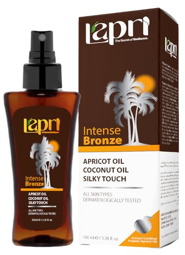 Lapri – Pflege & Schutz – Haar- & Körperpflege mit Aprikosenöl – Dermatologisch Getestet (Lapri Intense Bronze Öl – 100 ml)