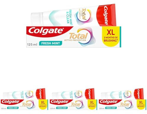 Colgate Total Active Fresh Toothpaste 125ml x 4
