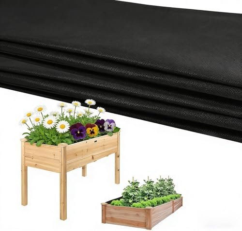 Fabric Liner for Large Veg Trough Planters, Raised Bed Planter Liner | 160x290cm Non-Woven Recyclable Vegetable Trugs Herb,Window Box Liners for Growing Vegetables, Flowers, Plants,Herbs