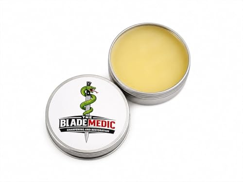 The Blade Medic Blade Balm, Knife and Tool, Rust Prevention and Leather Conditioning, Bushcraft, Survival, Kitchen, Garden, 30g.