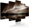 murando - Wandbilder XXL Polarlicht 225x112 cm - Vlies Leinwandbild 5 Teilig Kunstdruck modern Wandbilder XXL Wanddekoration Design Wand Bild - Nordlicht Island Nacht c-B-0290-b-p
