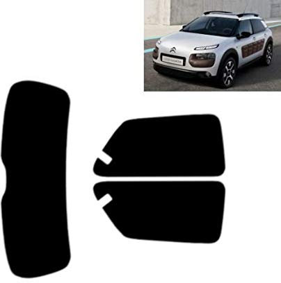 Pellicola Oscurante Vetri Auto Pre-Tagliata per-Citroen C4 Cactus 5-Porte 2014-2018 Vetri Posteriori & Lunotto (20% Fumo Scuro)