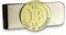 Geldklammer Vires in Numeris Bitcoin Crypto Diverse Farben Edel für den Mann mit Stil und Klasse (Gold/Gold)