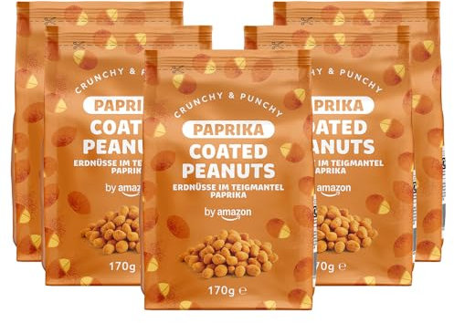 by Amazon Erdnüsse im Teigmantel Paprika, 170g (Packung mit 5)