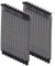 HOMSFOU 20 Pieces Ventilation Deflector Dustproof Heat Dissipation Computer Case Dust Filter Cover Plate PC Tablet Back Metal