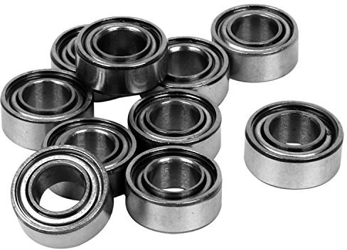 BLASHRD 10 StÜCke Miniatur Versiegelt Metall Geschirmt Metrische Radial Lager Modell: MR105 ZZ 5x10x4mm