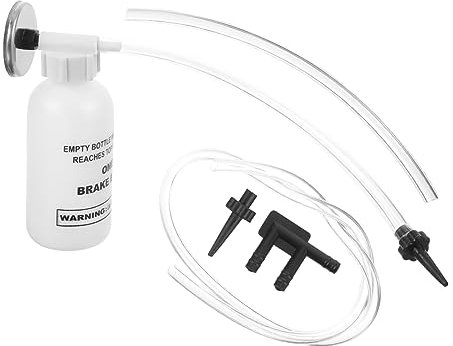 PartyKindom Automotive Brake Bleeder Kit 7 Piece Brake Bleeding Tool Set Bottle and Tube for Cars and Trucks Compatible Models