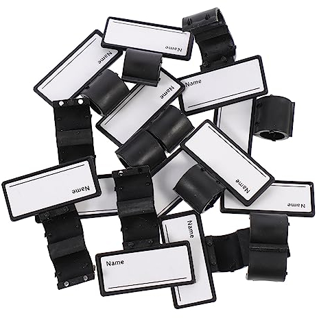 CIYODO Auskultationsröhrchen-markierungsetiketten Beschreibbare Namensetiketten Für Arzt-namensschilder Mit Clip