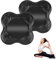 2 Stücke Kniekissen für Yoga, Schützt Hände, Knie und Ellbogen, Geeignet für Zuhause, Yoga-Studio und Outdoor (Schwarz)