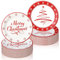 Nuenen 40 platos de papel desechables para fiestas de Navidad de 9 pulgadas, decoración de vajilla roja de árbol de Navidad para suministros de fiesta