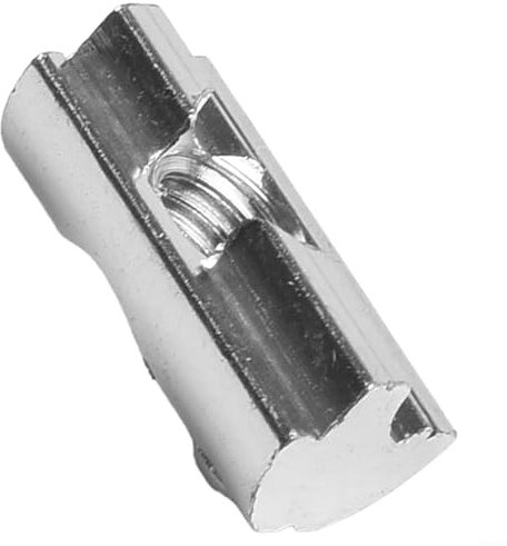 Startbuymore Dado a molla a T con filettatura M8, blocco scorrevole in alluminio con sfera a molla in acciaio inossidabile, per profili in alluminio 40 x 40 e 40 x 80 profili (10 pezzi)