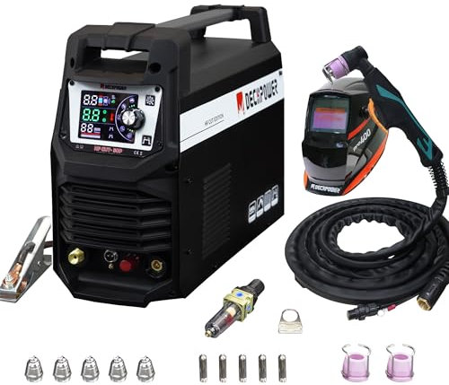 DECAPOWER macchina da taglio al plasma ad arco pilota HF CUT-50P 50Amps 220V Con arco di battitura del pilota Taglio max 20mm Taglio netto 12mm (HF CUT50P con PRO500)
