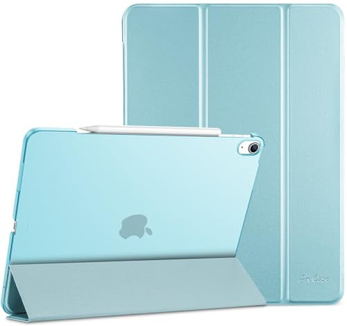 ProCase Coque pour iPad Air 13 Pouces (M3) 2025/(M2) 2024, Housse Étui de Protection, Veille/Réveil Automatique -Aqua