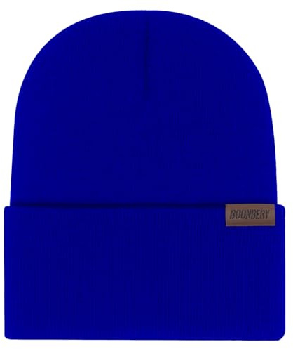 Boonbery Beanie Mütze für Damen Herren, Unisex Wintermütze Strickmütze Klassisches Design Weiche Dünne Mütze Ideal für Alle Jahreszeiten
