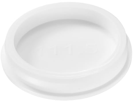 QUARKZMAN 1Pcs Bouchon en Silicone, Bouchons Ronds en Caoutchouc Étanches Bouchons De Tube Bouchons D'extrémité pour Trous De 110mm/4.33 pour Baignoire Bouteille, Blanc