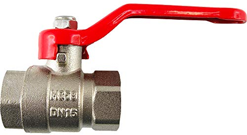 Kugelhähne 2-teilig, mit vollem Durchgang Innen-/Außengewinde PN 25 Ventil für Druckluft Wasser Öle (Innengewinde: Rp 1)