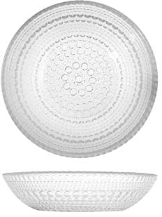 H&H Pack 6 Platos Hondos en Cristal Venus Transparente, 21 Cm