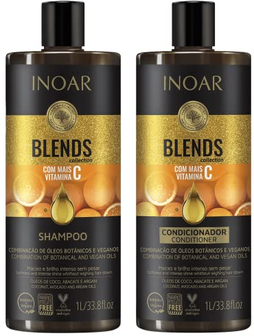 Kit Shampoo e Condicionador Blends Vitamina C 1L, INOAR